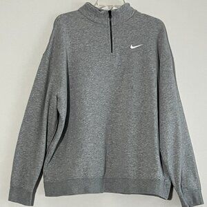 Nike 'solo swoosh' Men's Gray Pullover